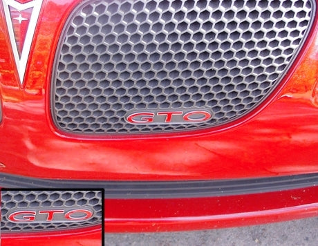 GTO Grille Emblem Overlay Decal - PO:GTO:GRILLE-B-01-PO:GTO:GRILLE-B-02-PO:GTO:GRILLE-B-03-PO:GTO:GRILLE-B-04-PO:GTO:GRILLE-B-05-  DRIVEN - 3