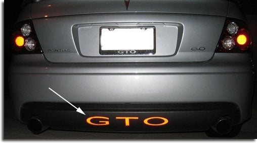 Rear Lettering Inlay Decal - GTO - GTO:R-01-GTO:R-02-GTO:R-03-GTO:R-04-GTO:R-05-  DRIVEN - 4