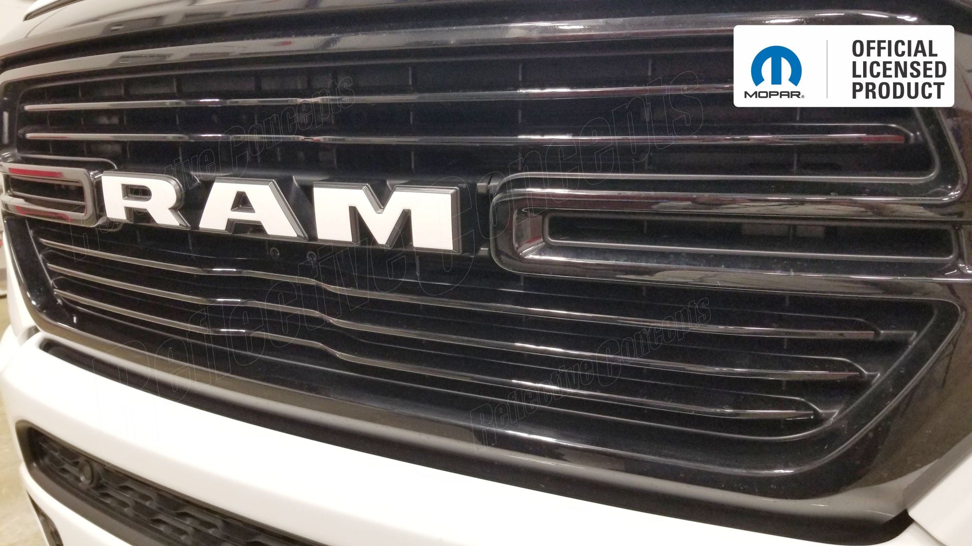 RAM Grille Emblem Overlay Decal   - 2019-2024 Ram 1500 - sku-43596718014651-sku-43596718047419-sku-43596718080187-sku-43596718112955-sku-43596718145723-  DRIVEN - 7