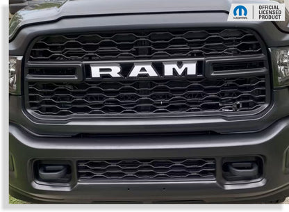RAM Grille Emblem Overlay Decal   - 2019-2024 Ram 2500 3500 - Ram19:2500:Ram-F-01-Ram19:2500:Ram-F-03-Ram19:2500:Ram-F-02-Ram19:2500:Ram-F-04-Ram19:2500:Ram-F-05-  DRIVEN - 8