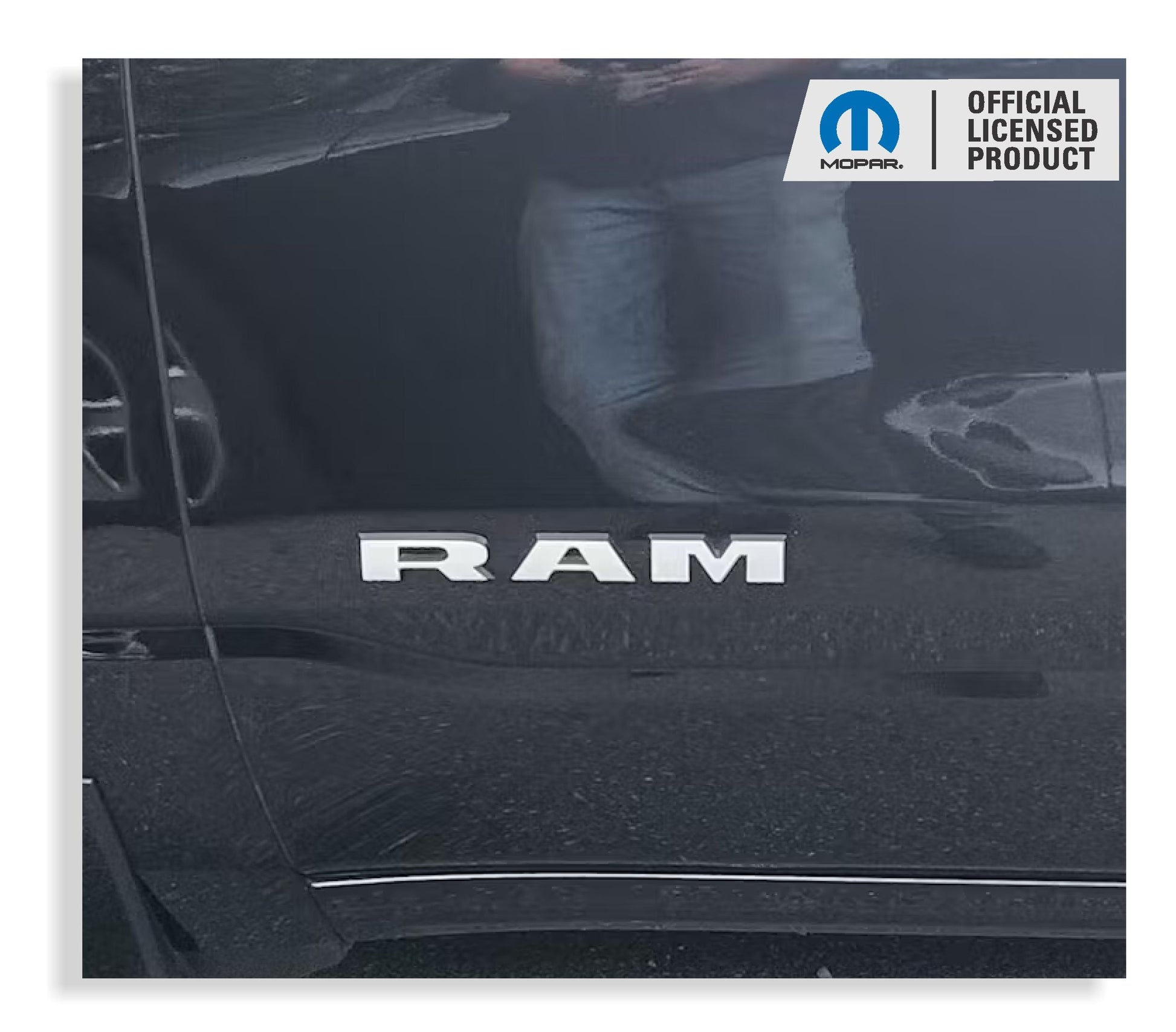 RAM Door Emblem Overlay Decals   - 2019-2024 Ram 2500, 3500 - sku-44824228462779-sku-44824228495547-sku-44824228528315-sku-44824228561083-sku-44824228593851-  DRIVEN - 7