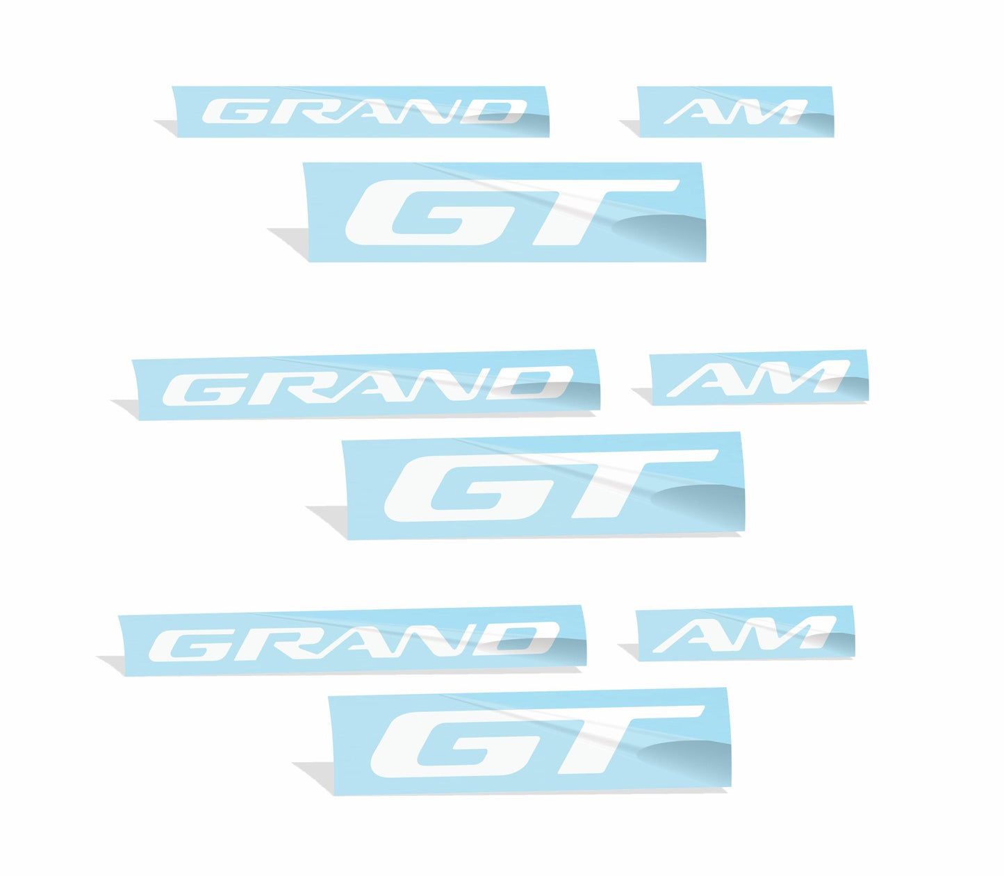 Badge Overlay Decals Door and Trunk - 96-05 Pontiac Grand Am GT - PO:GA:GT-B-01-PO:GA:GT-B-02-PO:GA:GT-B-03-PO:GA:GT-B-04-PO:GA:GT-B-05-  DRIVEN - 3