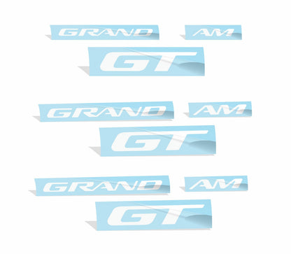 Badge Overlay Decals Door and Trunk - 96-05 Pontiac Grand Am GT - PO:GA:GT-B-01-PO:GA:GT-B-02-PO:GA:GT-B-03-PO:GA:GT-B-04-PO:GA:GT-B-05-  DRIVEN - 3