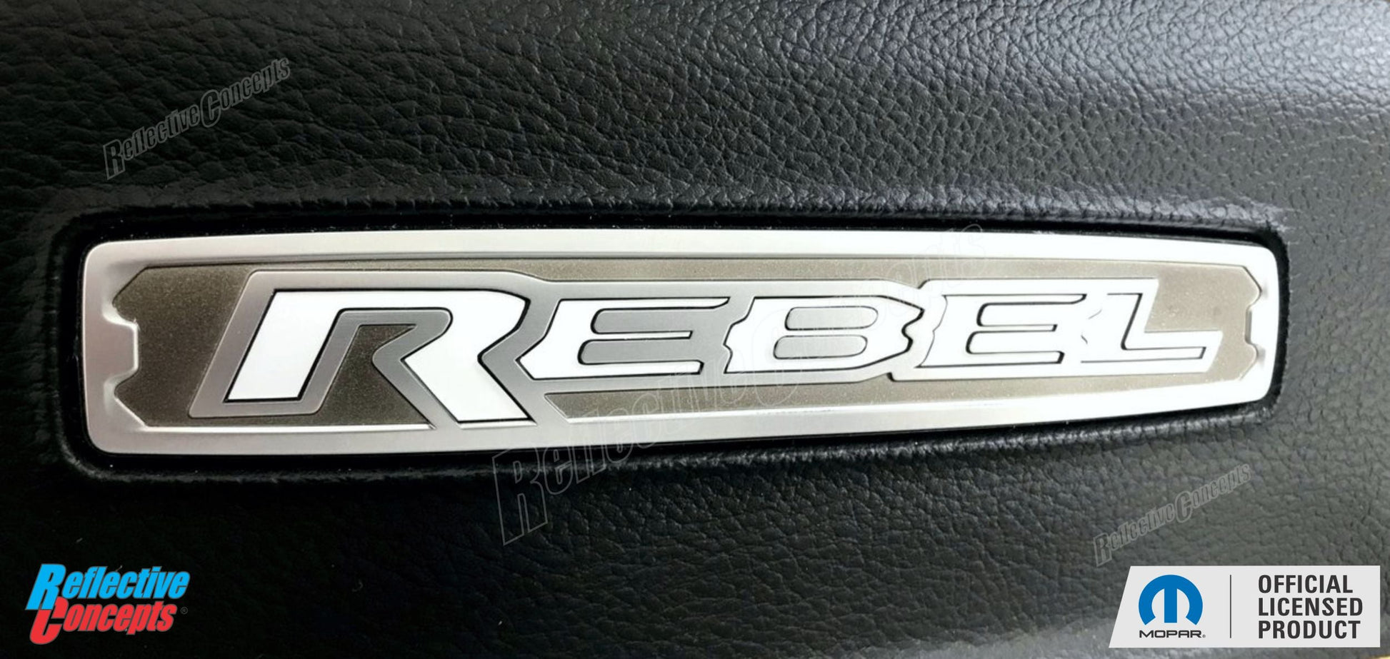 REBEL Glove Box Inlay Decal  - 2019-2025 Ram 1500 Rebel - Ram19:Rebel-GB-01-Ram19:Rebel-GB-03-Ram19:Rebel-GB-02-Ram19:Rebel-GB-04-Ram19:Rebel-GB-05-  DRIVEN - 3