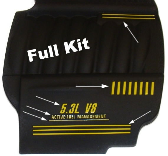 GXP Engine Cover Overlay Decals - Grand Prix GXP - PO:GP:G7:GXP-EC-01-PO:GP:G7:GXP-EC-02-PO:GP:G7:GXP-EC-03-PO:GP:G7:GXP-EC-04-PO:GP:G7:GXP-EC-05-  DRIVEN - 4