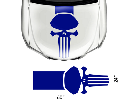 Universal Hood Punisher Decal - sku-50951609254020-sku-50951609286788-sku-50951609319556-sku-50951609352324-sku-50951609385092-  DRIVEN - 2