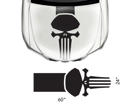 Universal Hood Punisher Decal - sku-50951609254020-sku-50951609286788-sku-50951609319556-sku-50951609352324-sku-50951609385092-  DRIVEN - 3