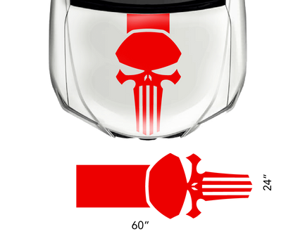 Universal Hood Punisher Decal - sku-50951609254020-sku-50951609286788-sku-50951609319556-sku-50951609352324-sku-50951609385092-  DRIVEN - 1