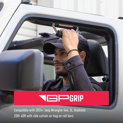 GP-Grip AIR — Airbag-Safe Handle for Jeep Wrangler (2024+) - GPG-A2-RED-GPG-A4-RED-GPG-A2B2-RED-GPG-A4B2-RED-GPG-AR-RED-  DRIVEN - 2