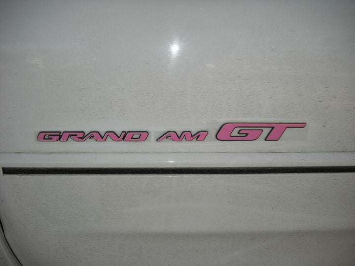 Badge Overlay Decals Door and Trunk - 96-05 Pontiac Grand Am GT - PO:GA:GT-B-01-PO:GA:GT-B-02-PO:GA:GT-B-03-PO:GA:GT-B-04-PO:GA:GT-B-05-  DRIVEN - 7