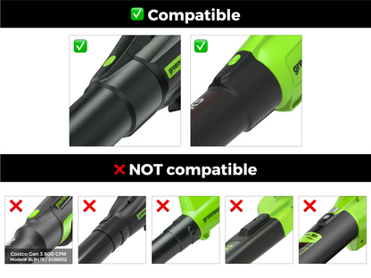 STUBBY® Car Drying Nozzle for Greenworks 760, 730, 700, 610, 585, 550, 515, & 500 CFM Leaf Blowers