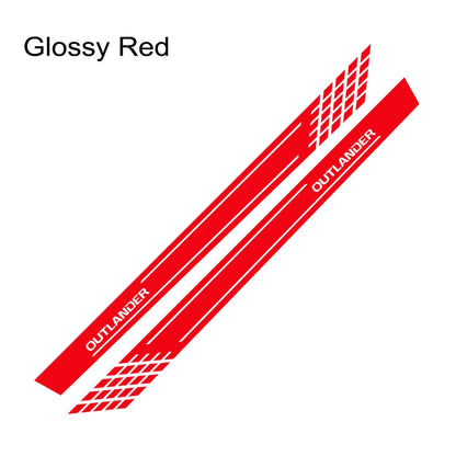 Door Side Skirt Stripe Decal for Mitsubishi Outlander | 2-Piece Vinyl Sticker Kit - 200000182:200013901#Colorful Laser-200000182:350850#Matt Gold-200000182:350853#Matt Silver-200000182:193#Glossy Black-200000182:350686#Matt Black-  DRIVEN - 17