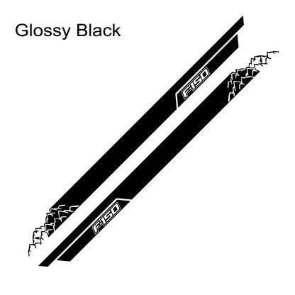 Mountain Stripe Door Side Decal for Ford F-150 Raptor | Full-Length Vinyl Tuning Cover - 200000182:200006152#Colorful Laser-200000182:193#Glossy Black-200000182:350852#Glossy Orange-200000182:10#Glossy Red-200000182:350853#Matt Silver-  DRIVEN - 8