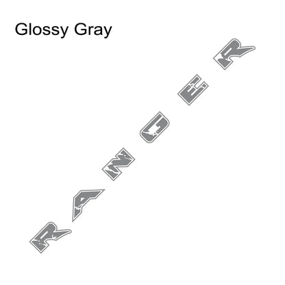 Tailgate Letter & Rear Tail Graphic Decal for Ford Ranger | Custom Vinyl Truck Sticker - 200000182:29#Glossy White-200000182:366#Glossy Yellow-200000182:691#Glossy Gray-200000182:10#Glossy Red-200000182:193#Glossy Black-  DRIVEN - 7