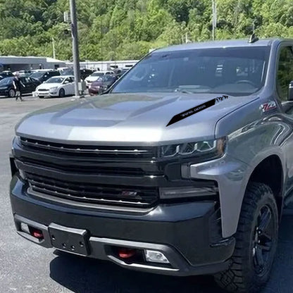 Hood & Side Graphic Decal for Chevrolet Silverado Trail Boss | Vinyl Truck Sticker - 200000182:10#Glossy Red-200000182:691#Glossy Gray-200000182:350852#Glossy Orange-200000182:350853#Carbon Fiber-200000182:350850#Matt Black-  DRIVEN - 4