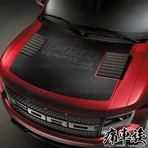 Hood Front Cover Decoration Vinyl Decal for Ford F-150 Raptor | KK Film Sticker - 200000182:193#B-200000182:29#C-200000182:771#A-  DRIVEN - 8