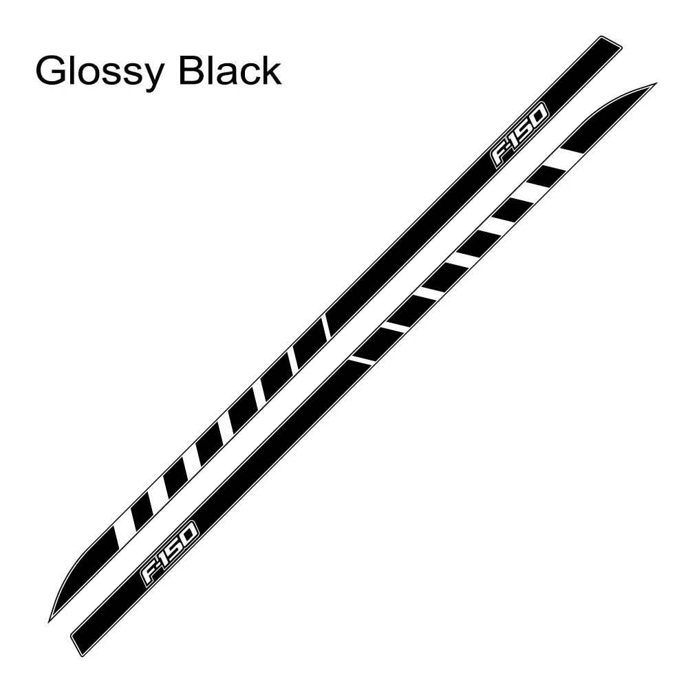Full-Length Waistline Door Side Decal for Ford F-150 / Raptor / XLT | 2-Piece Pickup Vinyl Graphic - 200000182:771#Carbon Fiber-200000182:350853#Matt Silver-200000182:350850#Matt Gold-200000182:200004890#Matt Black-200000182:200006152#Colorful Laser-  DRIVEN - 7
