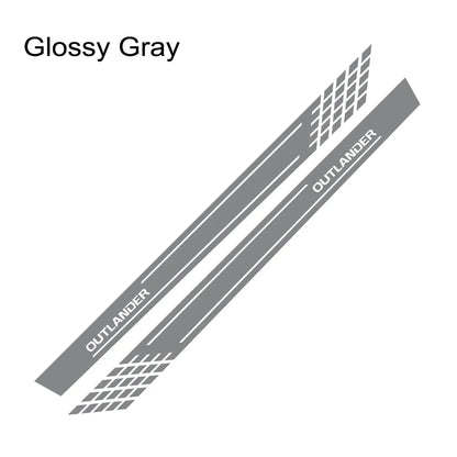 Door Side Skirt Stripe Decal for Mitsubishi Outlander | 2-Piece Vinyl Sticker Kit - 200000182:200013901#Colorful Laser-200000182:350850#Matt Gold-200000182:350853#Matt Silver-200000182:193#Glossy Black-200000182:350686#Matt Black-  DRIVEN - 12