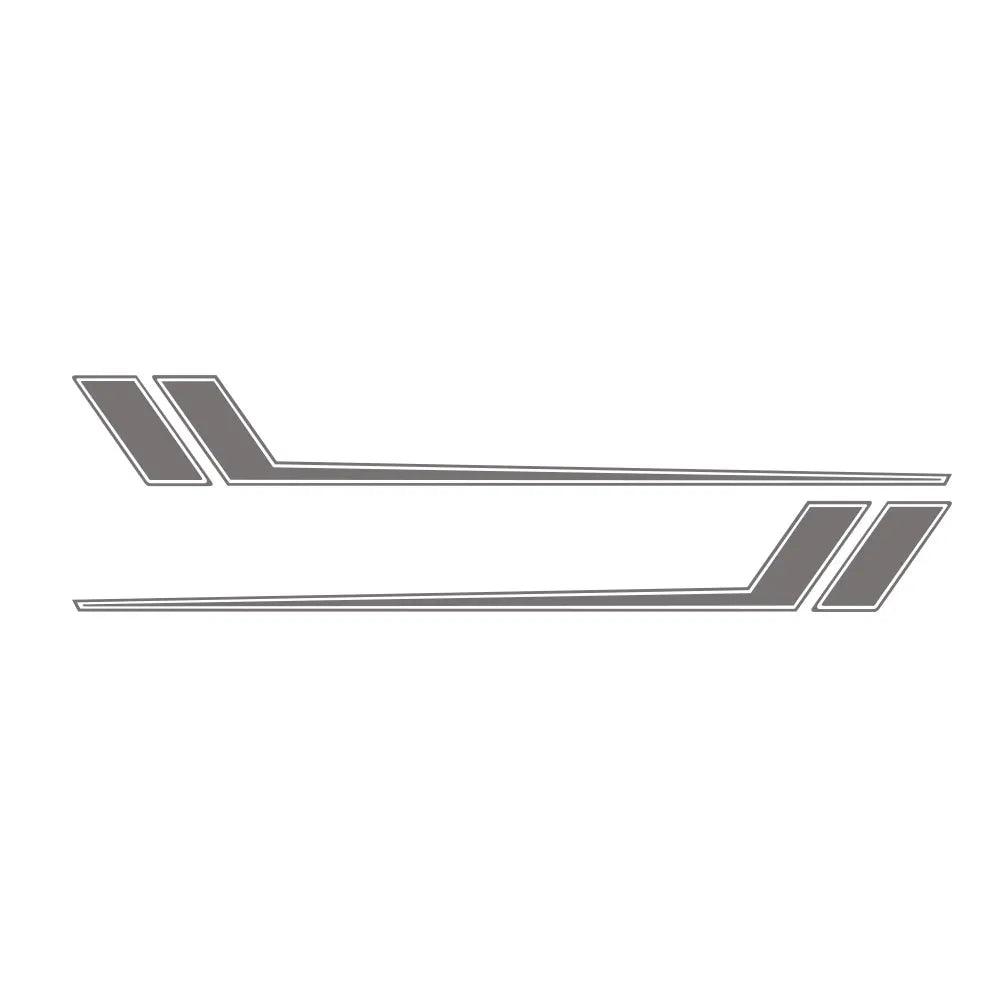 Sport Racing Red Hockey Stripe Decal for Ford Mustang | 2-Piece Door & Fender Vinyl - 200000182:193-200000182:10-200000182:29-200000182:366-200000182:350852-  DRIVEN - 2