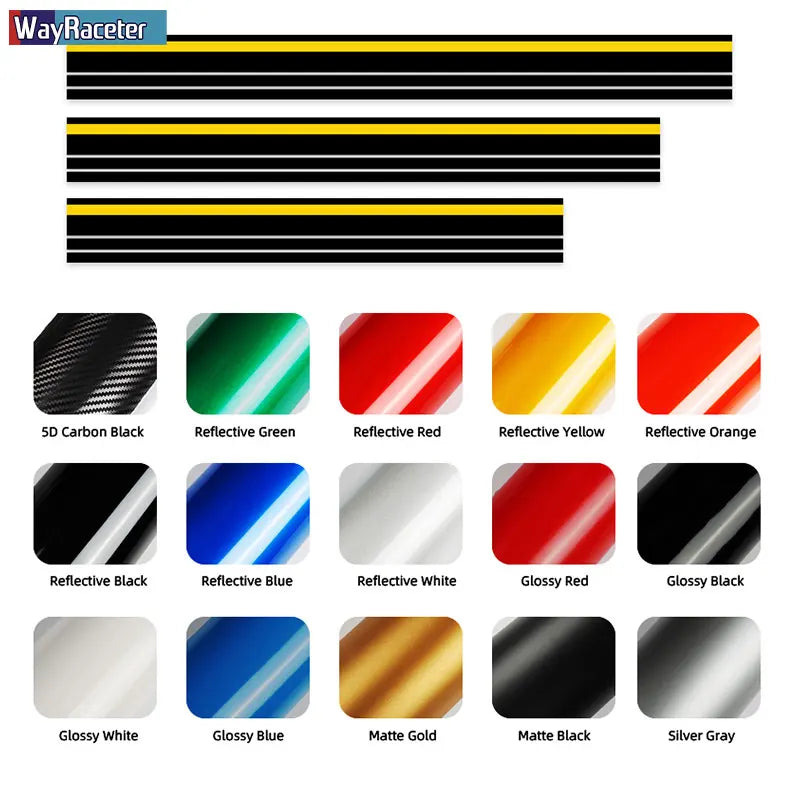 Hood, Roof & Trunk Body Stripe Decal | Engine Cover Bonnet Vinyl Graphic Kit - 200000182:366#Only Hood 3-200000182:350852#Only Hood 2-200000182:10#Only Hood 1-200000182:691#Hood Roof Tail 3-200000182:29#Hood Roof Tail 2-  DRIVEN - 6