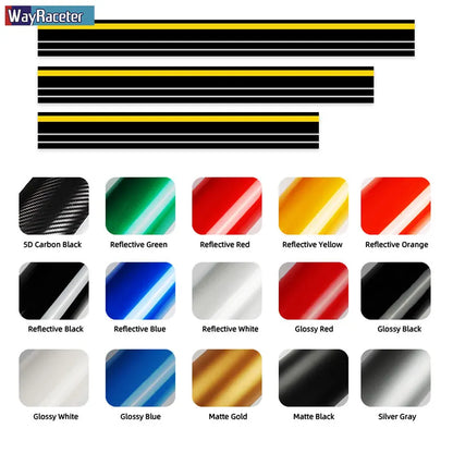 Hood, Roof & Trunk Body Stripe Decal | Engine Cover Bonnet Vinyl Graphic Kit - 200000182:366#Only Hood 3-200000182:350852#Only Hood 2-200000182:10#Only Hood 1-200000182:691#Hood Roof Tail 3-200000182:29#Hood Roof Tail 2-  DRIVEN - 6