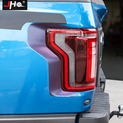 JHO Gradient Carbon Grain Headlight & Tail Lamp Decal for Pickup Trucks | Vinyl Trim - 200000182:496#Purple-200000182:193#Carbon Grain-  DRIVEN - 4