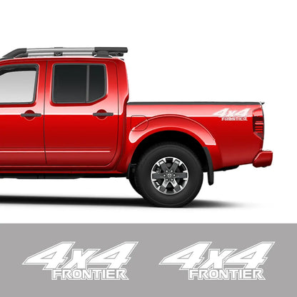 4x4 Rear Bed Side Decal for Nissan Frontier NP300 | Vinyl Truck Graphic Sticker - 200000182:350852#Glossy Orange-200000182:10#Glossy Red-200000182:173#Glossy Blue-200000182:366#Glossy Yellow-200000182:350853#Matt Silver-  DRIVEN - 2