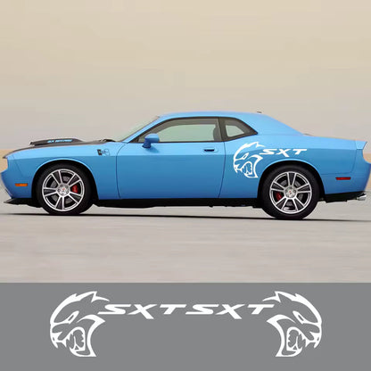 2PCS Car Side Door Stickers For Dodge Charger Challenger SXT - sku-50817719533700-sku-50817719566468-  DRIVEN - 2