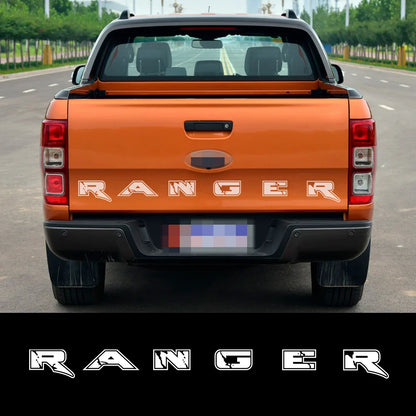 Tailgate Letter & Rear Tail Graphic Decal for Ford Ranger | Custom Vinyl Truck Sticker - 200000182:29#Glossy White-200000182:366#Glossy Yellow-200000182:691#Glossy Gray-200000182:10#Glossy Red-200000182:193#Glossy Black-  DRIVEN - 1