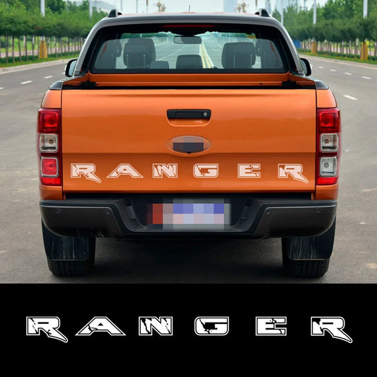 Tailgate Letter & Rear Tail Graphic Decal for Ford Ranger | Custom Vinyl Truck Sticker - 200000182:29#Glossy White-  DRIVEN - 1