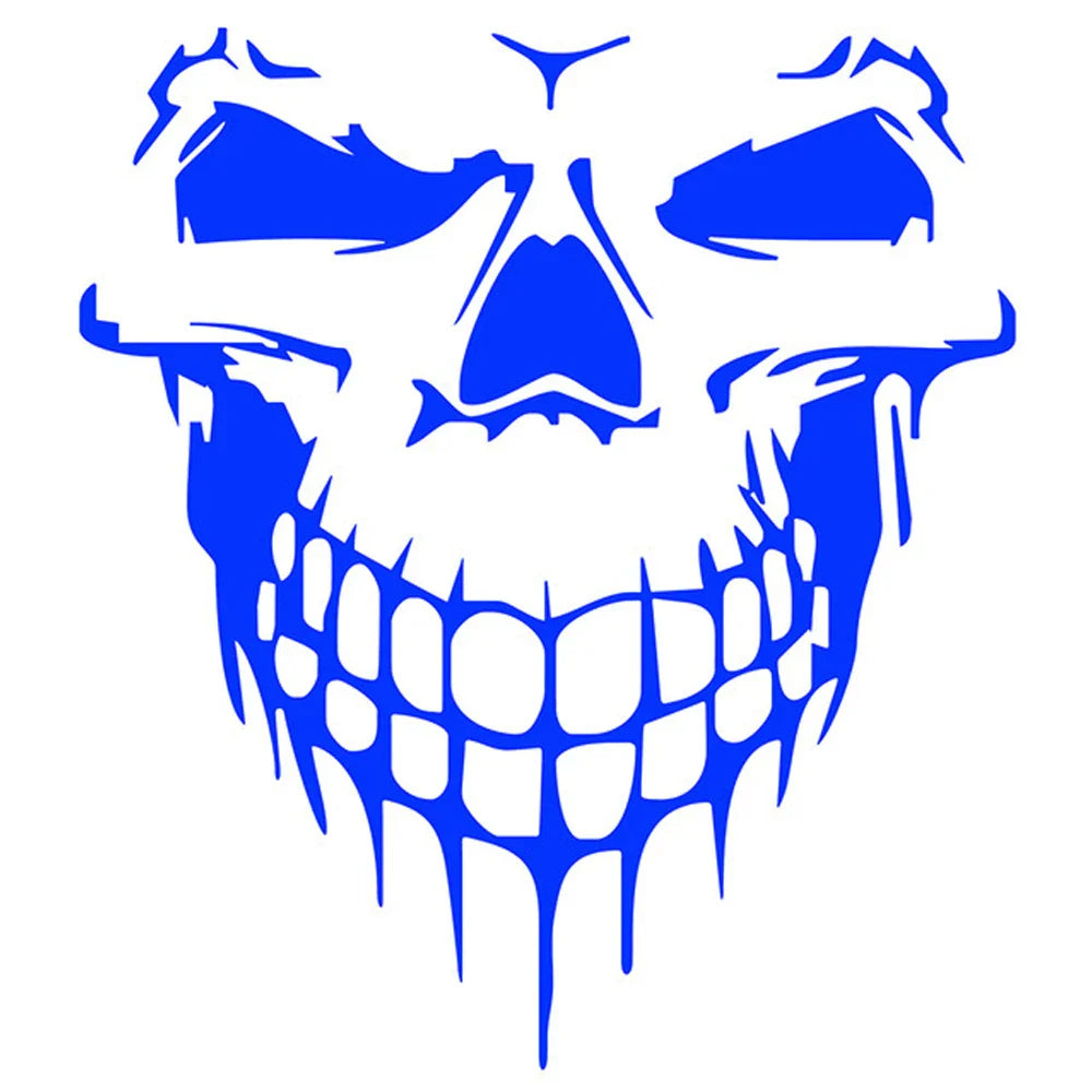 Large Reflective Skull Head Car Decal | 23.2" x 20.9" Vinyl Sticker for Cars, Trucks & Bikes - 200000182:496#Purple;5:361386-200000182:496#Purple;5:100014064-200000182:350686#Colorful;5:361386-200000182:350686#Colorful;5:100014064-200000182:10#Red;5:100014064-  DRIVEN - 11