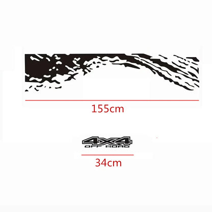 Trunk Tailgate Custom Graphic Decal for Ford Ranger | Vinyl Truck Sticker - 200000182:350852#Black-200000182:691#Rose red-200000182:10#Blue-200000182:193#White-200000182:29#Red-  DRIVEN - 6