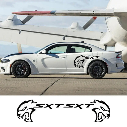 2PCS Car Side Door Stickers For Dodge Charger Challenger SXT - sku-50817719533700-sku-50817719566468-  DRIVEN - 1