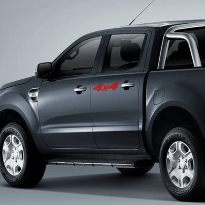 4x4 Door Side & Tailgate Decal for Nissan Navara | 2-Piece Pickup Vinyl Film Cover - 200000182:193#Glossy Black-200000182:29#Glossy White-200000182:691#Glossy Gray-200000182:10#Glossy Red-200000182:350852#Glossy Orange-  DRIVEN - 3