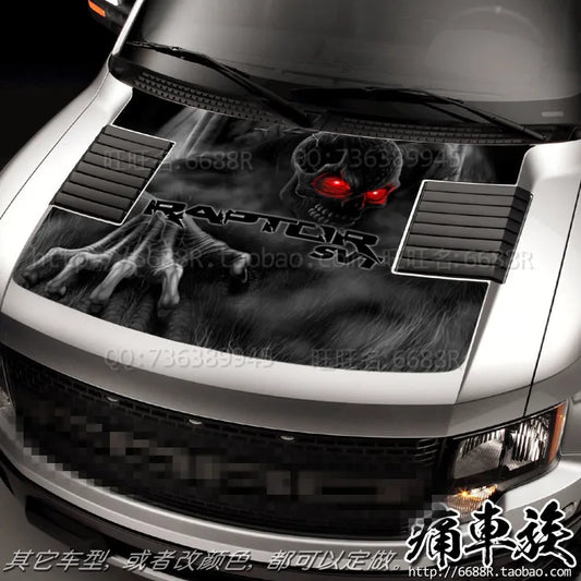 Hood Front Cover Decoration Vinyl Decal for Ford F-150 Raptor | KK Film Sticker - 200000182:193#B-  DRIVEN - 2