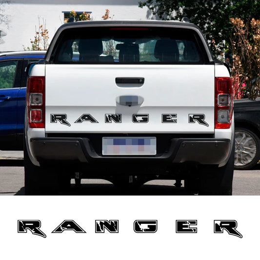 Tailgate Letter & Rear Tail Graphic Decal for Ford Ranger | Custom Vinyl Truck Sticker - 200000182:29#Glossy White-  DRIVEN - 2