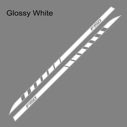 Full-Length Waistline Door Side Decal for Ford F-150 / Raptor / XLT | 2-Piece Pickup Vinyl Graphic - 200000182:771#Carbon Fiber-200000182:350853#Matt Silver-200000182:350850#Matt Gold-200000182:200004890#Matt Black-200000182:200006152#Colorful Laser-  DRIVEN - 9
