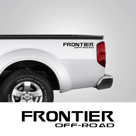 Trunk Bed Side Graphic Decal for Nissan Frontier | 2-Piece Pickup Vinyl Sticker - 200000182:691#Glossy Gray-  DRIVEN - 2