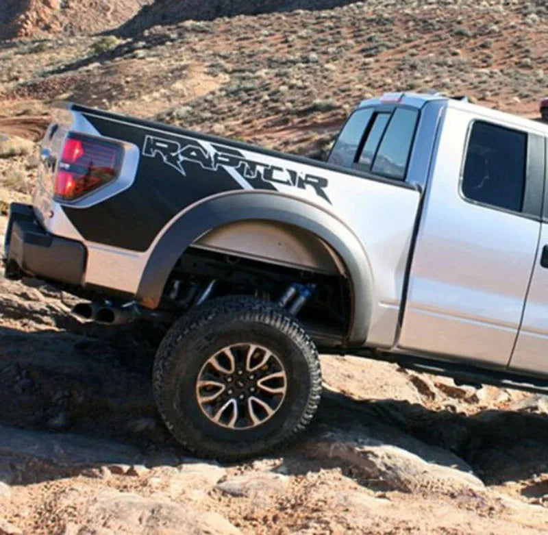Matte Black SVT Body, Trunk & Tail Side Decal for Ford F-150 Raptor (2009–2014) | SVT Vinyl Graphics - <none>-  DRIVEN - 3