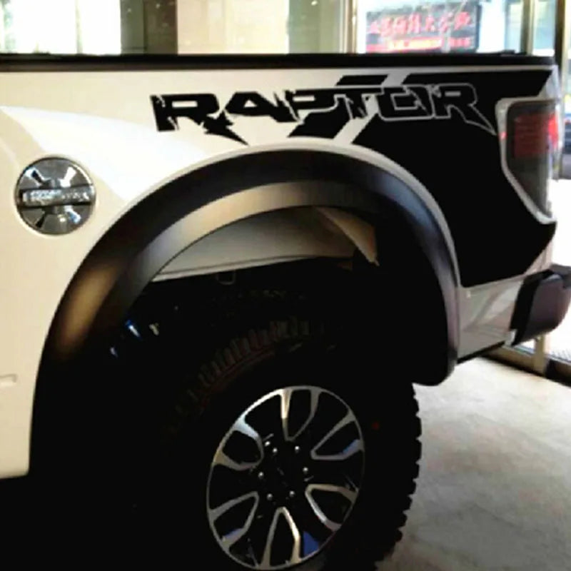 Matte Black SVT Body, Trunk & Tail Side Decal for Ford F-150 Raptor (2009–2014) | SVT Vinyl Graphics - <none>-  DRIVEN - 2
