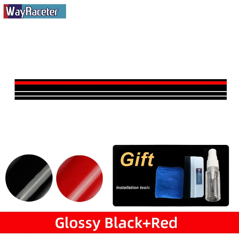 Hood, Roof & Trunk Body Stripe Decal | Engine Cover Bonnet Vinyl Graphic Kit - 200000182:366#Only Hood 3-200000182:350852#Only Hood 2-200000182:10#Only Hood 1-200000182:691#Hood Roof Tail 3-200000182:29#Hood Roof Tail 2-  DRIVEN - 8