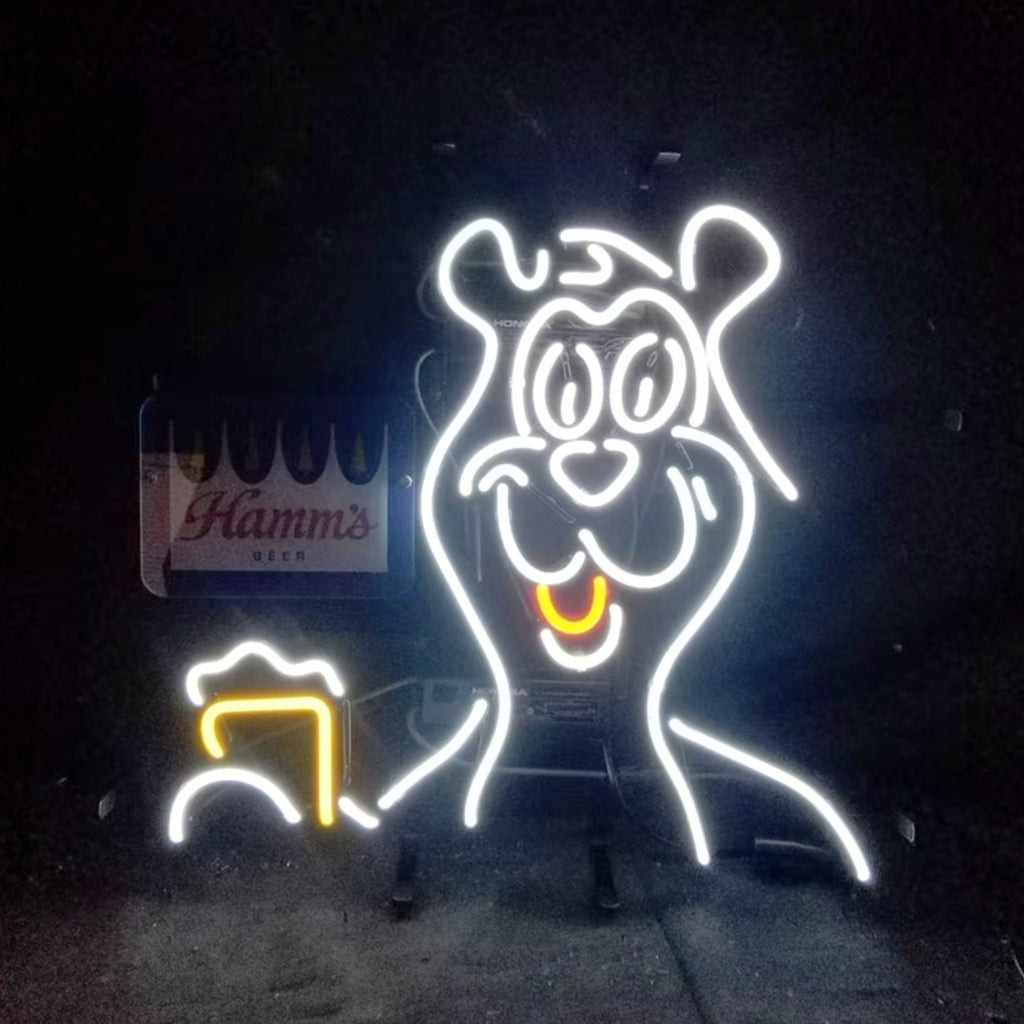 Hamm's Beer Bear Neon Light Sign - MA076-  DRIVEN - 2