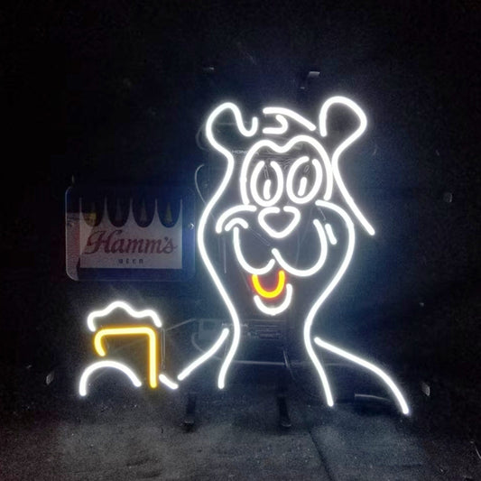 Hamm's Beer Bear Neon Light Sign - MA076-  DRIVEN - 2