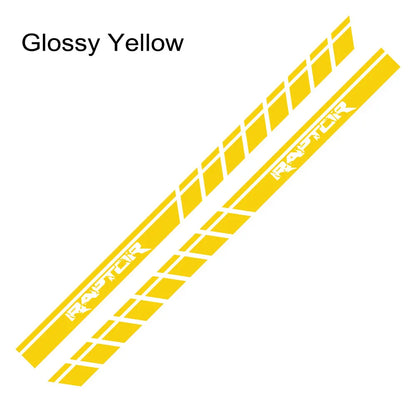 Door Side Body Stripe Decal for Ford F-150 Raptor | Vinyl Film Truck Graphic - 200000182:10#Glossy Red-200000182:691#Glossy Gray-200000182:366#Glossy Yellow-200000182:350852#Glossy Orange-200000182:350850#Matt Gold-  DRIVEN - 8
