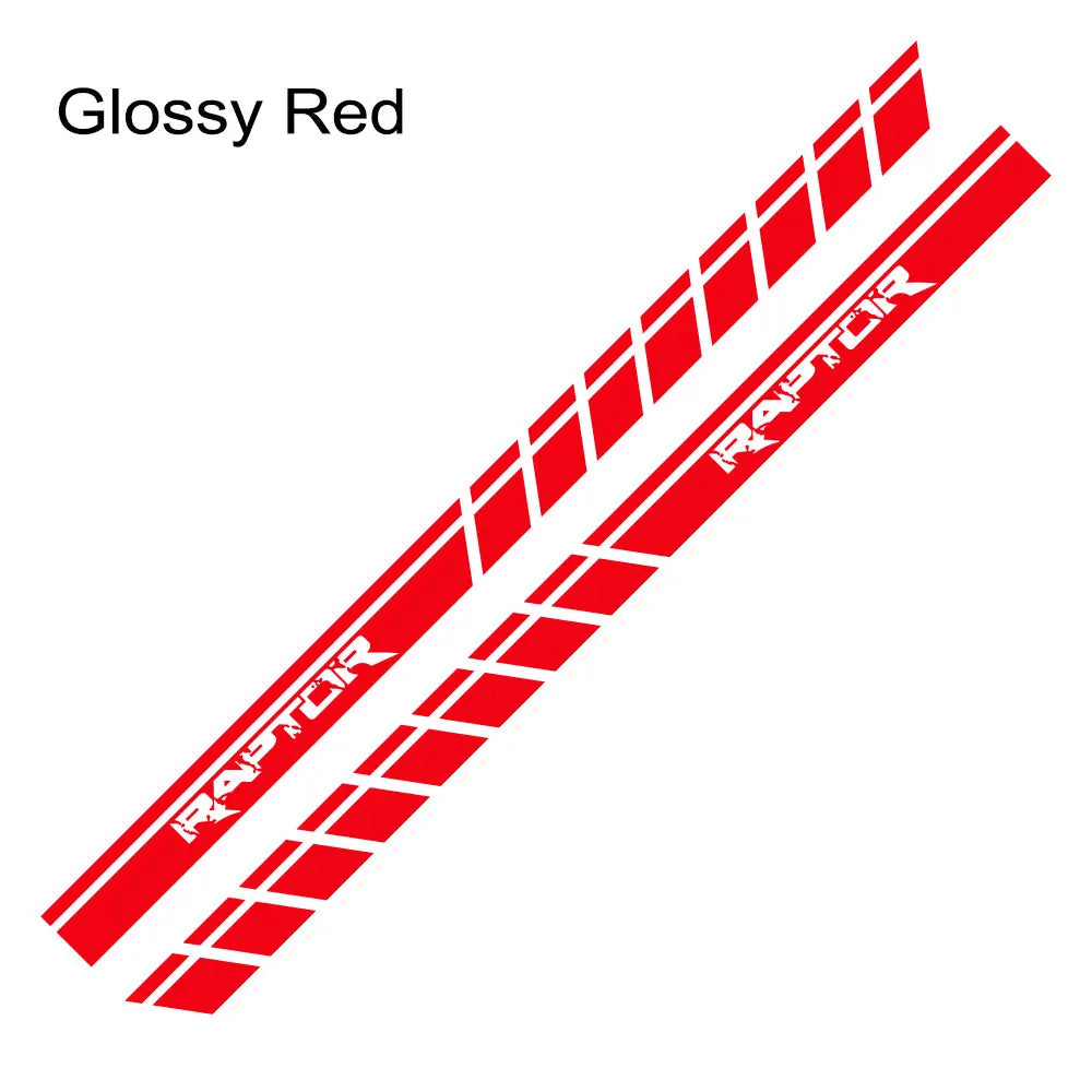Door Side Body Stripe Decal for Ford F-150 Raptor | Vinyl Film Truck Graphic - 200000182:10#Glossy Red-200000182:691#Glossy Gray-200000182:366#Glossy Yellow-200000182:350852#Glossy Orange-200000182:350850#Matt Gold-  DRIVEN - 7