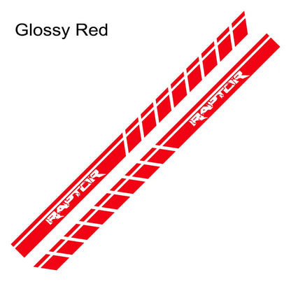 Door Side Body Stripe Decal for Ford F-150 Raptor | Vinyl Film Truck Graphic - 200000182:10#Glossy Red-200000182:691#Glossy Gray-200000182:366#Glossy Yellow-200000182:350852#Glossy Orange-200000182:350850#Matt Gold-  DRIVEN - 7