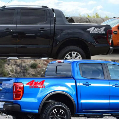 4x4 Rear Bed Side Decal for Ford Ranger Raptor | Pickup Truck Vinyl Graphic - 200000182:350850#Matt Gold-200000182:173#Glossy Blue-200000182:366#Glossy Yellow-200000182:350852#Glossy Orange-200000182:10#Glossy Red-  DRIVEN - 4