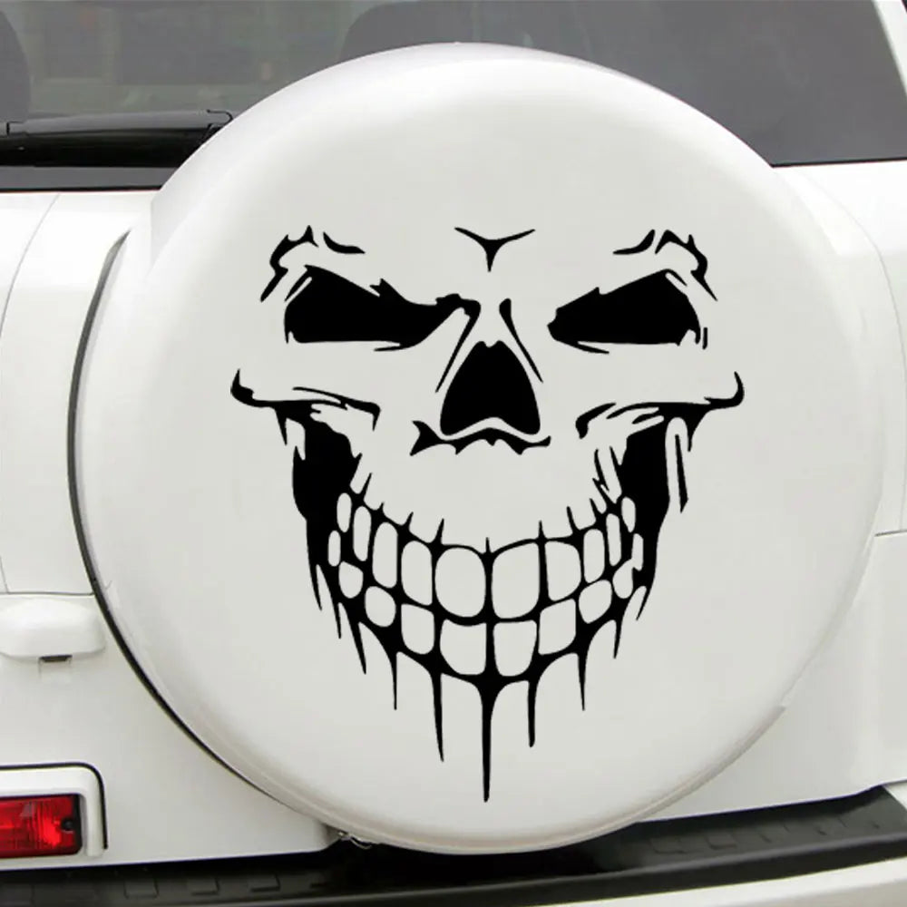Large Reflective Skull Head Car Decal | 23.2" x 20.9" Vinyl Sticker for Cars, Trucks & Bikes - 200000182:496#Purple;5:361386-200000182:496#Purple;5:100014064-200000182:350686#Colorful;5:361386-200000182:350686#Colorful;5:100014064-200000182:10#Red;5:100014064-  DRIVEN - 6