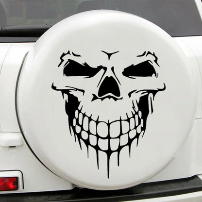 Large Reflective Skull Head Car Decal | 23.2" x 20.9" Vinyl Sticker for Cars, Trucks & Bikes - 200000182:496#Purple;5:361386-200000182:496#Purple;5:100014064-200000182:350686#Colorful;5:361386-200000182:350686#Colorful;5:100014064-200000182:10#Red;5:100014064-  DRIVEN - 6