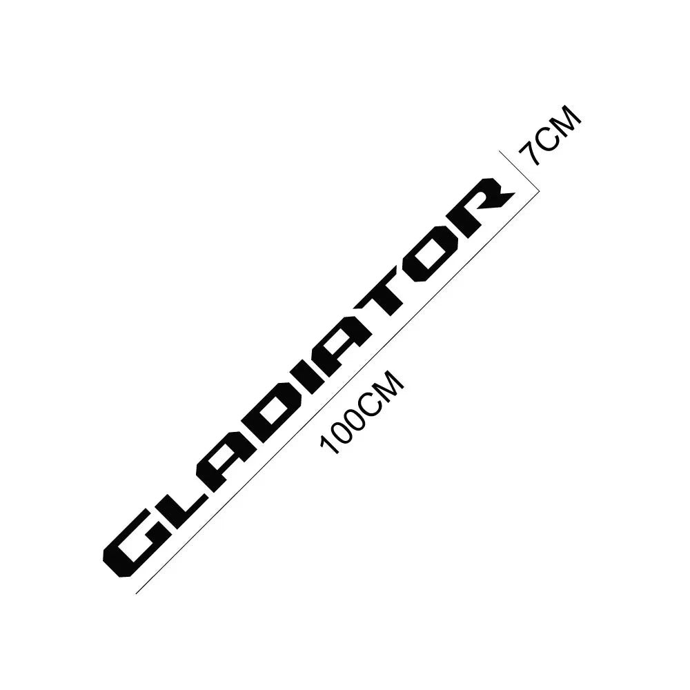 Jeep Gladiator Tailgate Vinyl Letter Decal – Rear Tail Graphic Sticker | 39" Wide | 12 Finishes - 200000182:193#Glossy Black-200000182:771#Carbon Fiber-200000182:200006152#Colorful Laser-200000182:200004890#Matt Black-200000182:350850#Matt Gold-  DRIVEN - 5